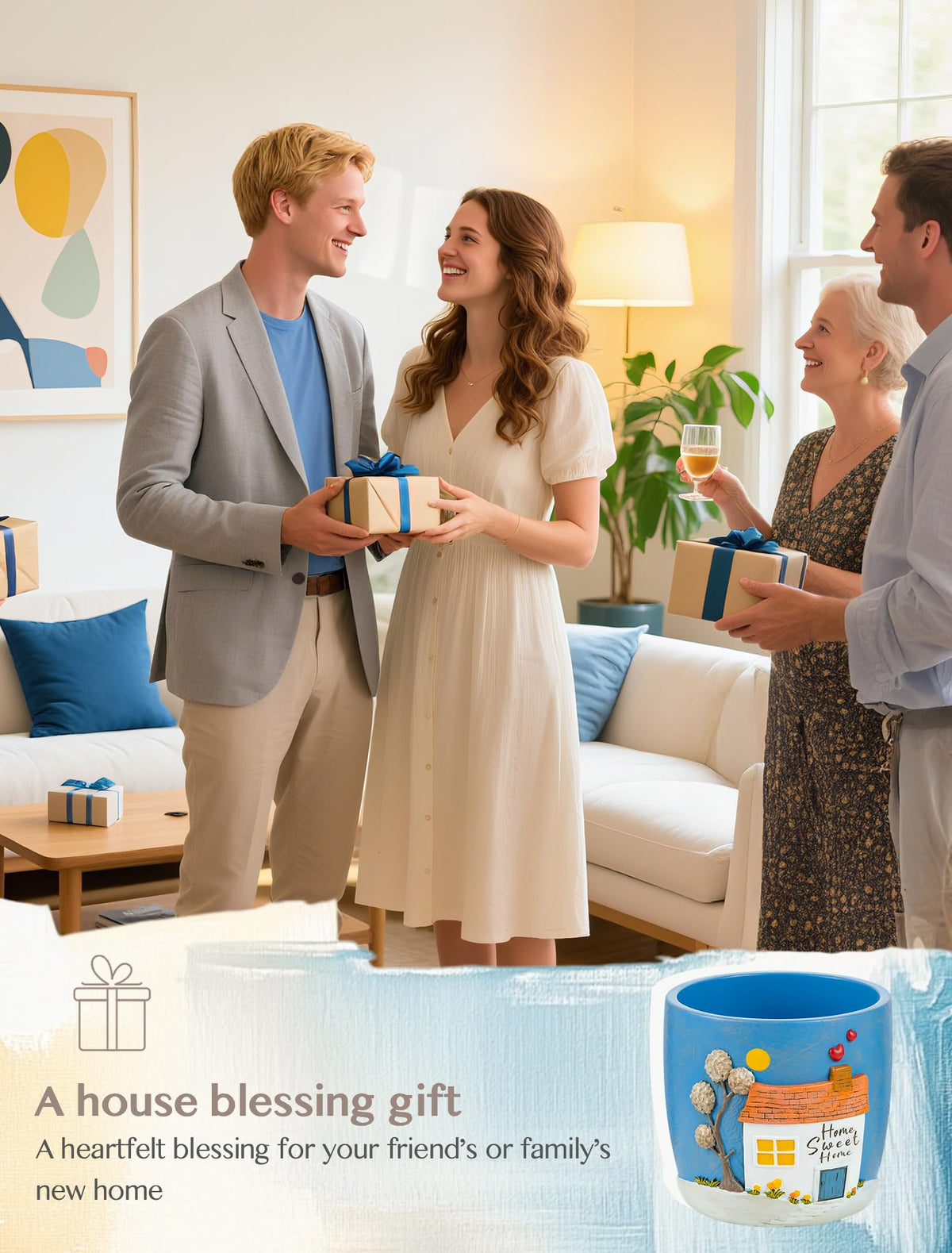 Afigurna Gift-ready packaging makes a thoughtful New Home or housewarming present