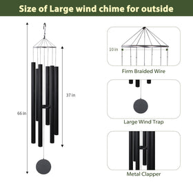 Afirst beech and aluminum wind chimes with precise tuning for outdoor sound.