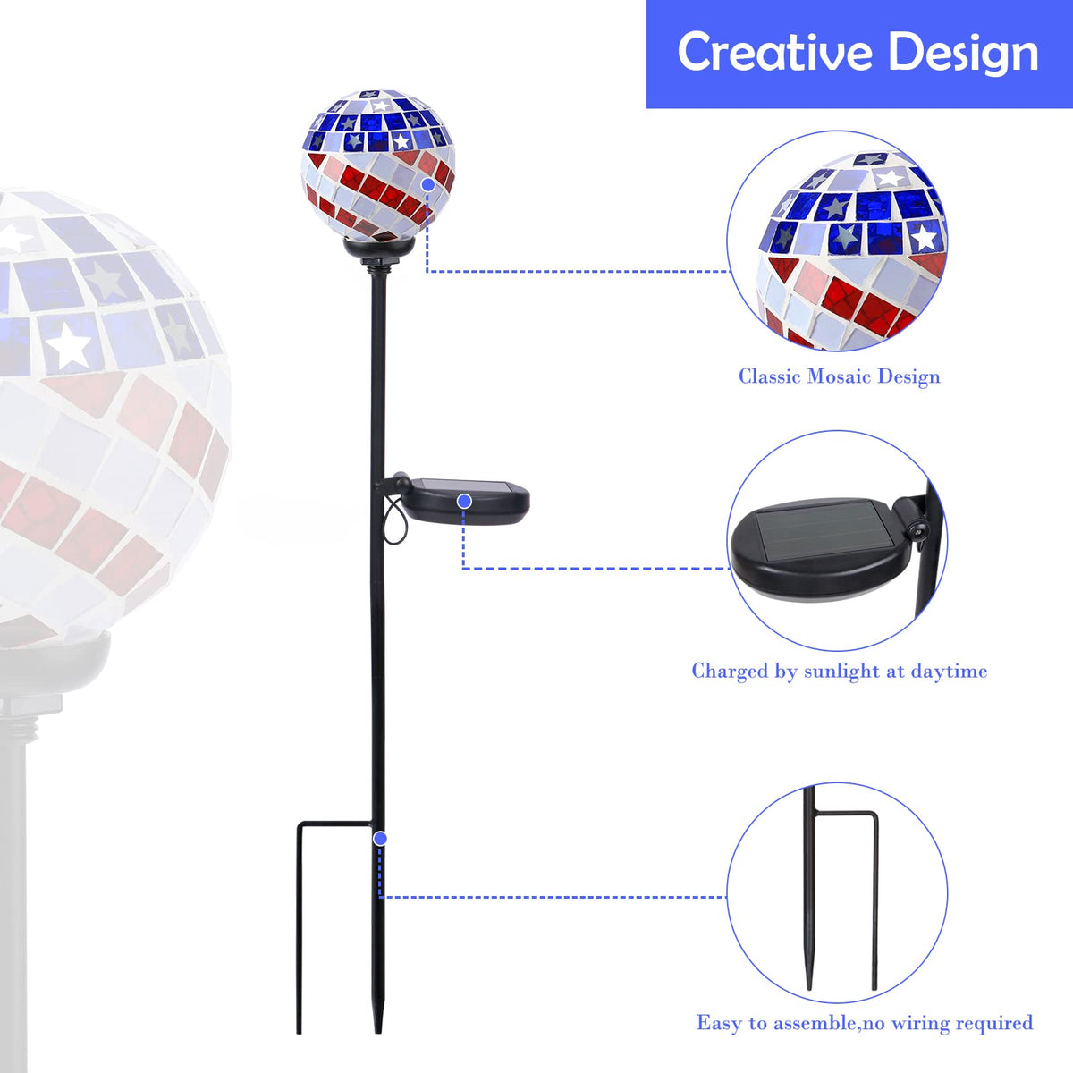Afirst National Day decoration for porch and garden displays