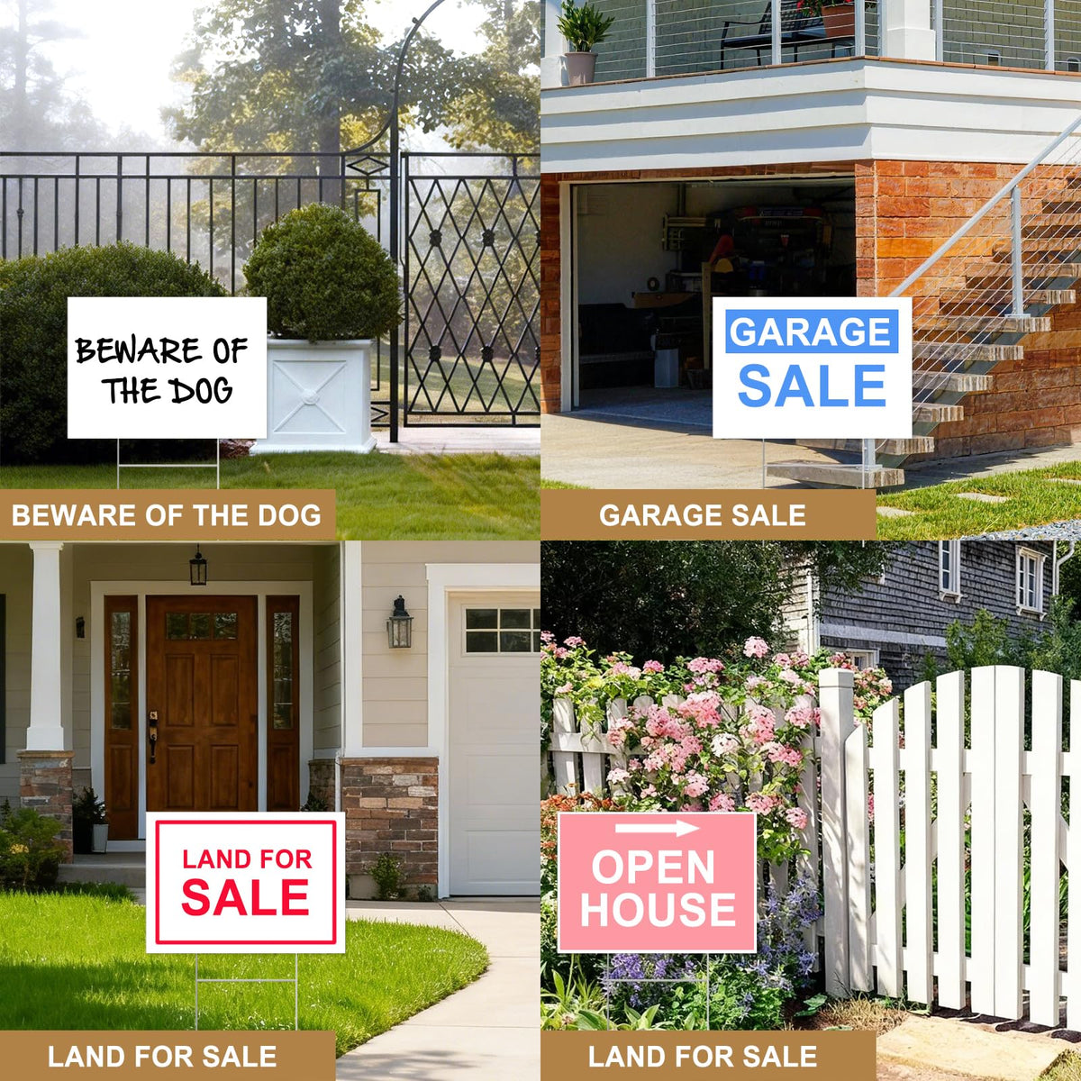 AFWHGM garage-sale directional sign guiding shoppers effectively