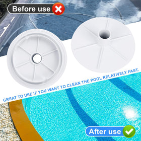 8-inch diameter vacuum plate fits standard inground skimmer baskets