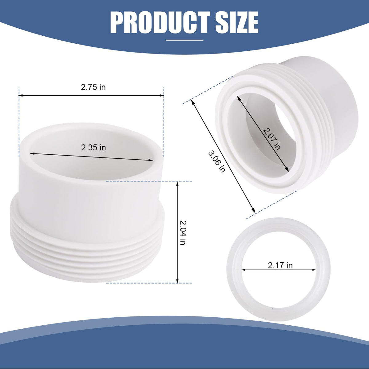 AFZZ heater union gasket rubber seal provides reliable sealing between components.