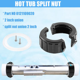 AFZZ hot tub pump union repair in progress enables fast service.
