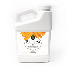 Age Old Bloom liquid fertilizer bottle pour supports early flowering and quick nutrient delivery.