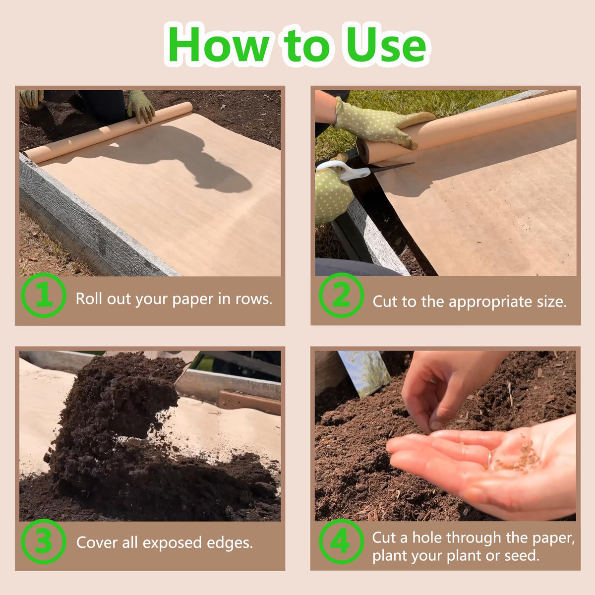 AGEGOMIC natural breakdown enriches soil as the barrier decomposes