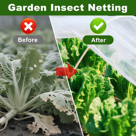 Agfabric easy-cut garden netting for DIY installations over beds and arches.