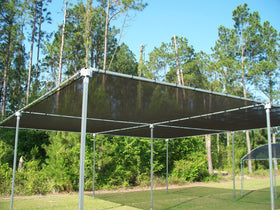 Agfabric shade cloth installs quickly with clips for various setups