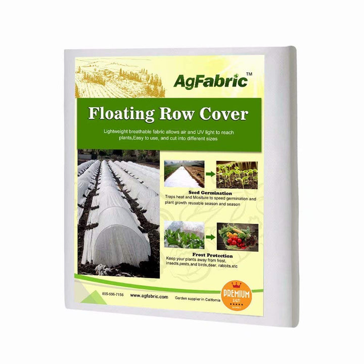 Agfabric freeze protection plant cover 6x25 shields crops from frost with breathable fabric
