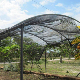 Agfabric greenhouse shade mesh protects crops from harsh sun.