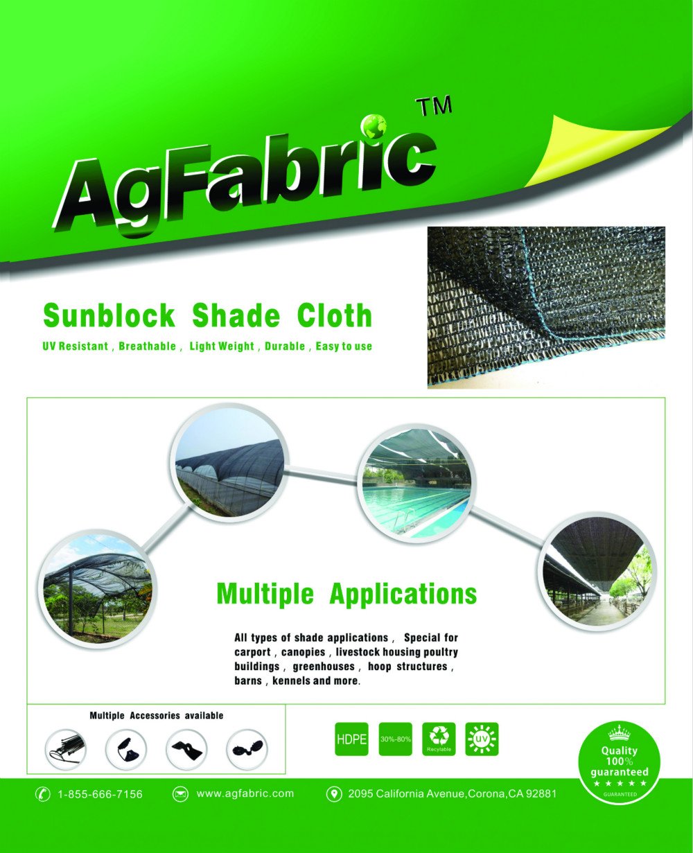 Agfabric shade cloth durable HDPE for year-round use