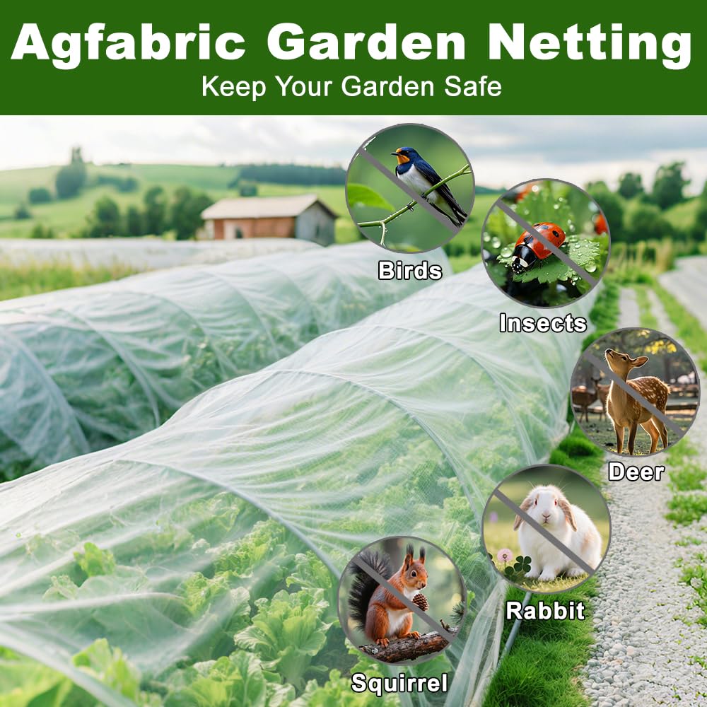 Agfabric vegetables and fruit trees netting for versatile garden protection.