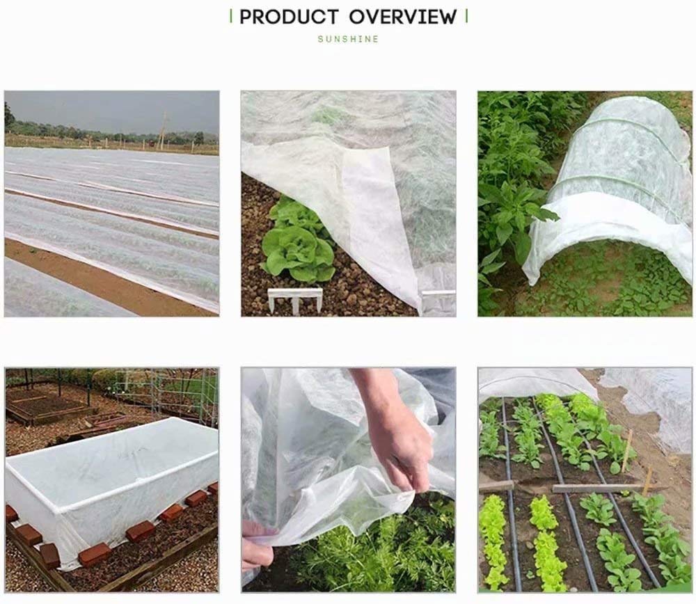 Agfabric winter garden cover stretched over beds for even warmth.