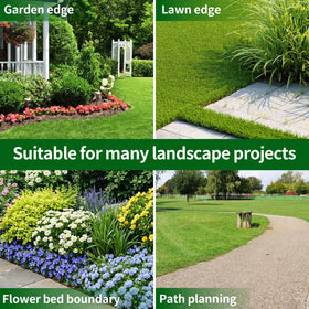 AggFencer straight-path layout with durable border for walkways.