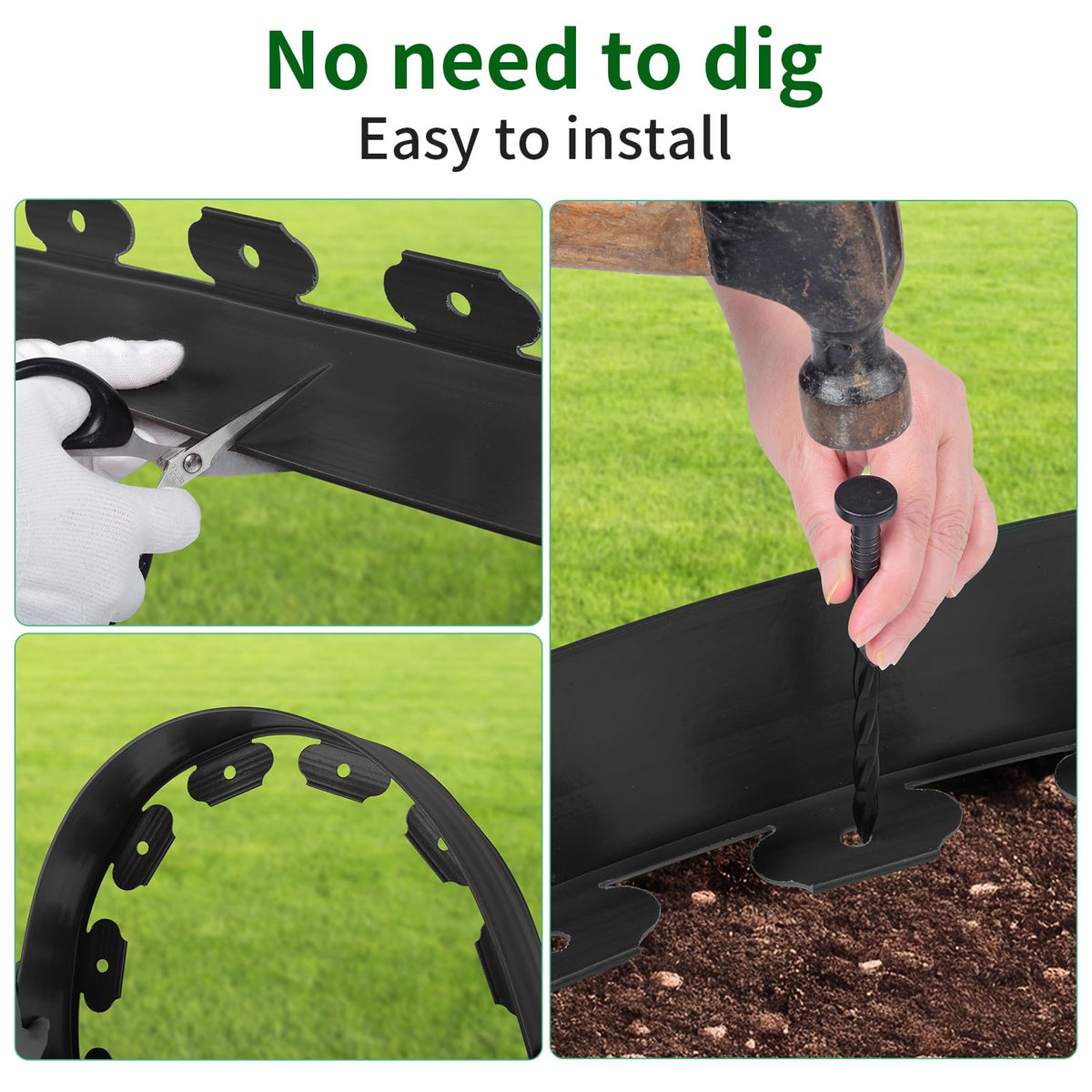 Paver edging compatibility with AggFencer border kit