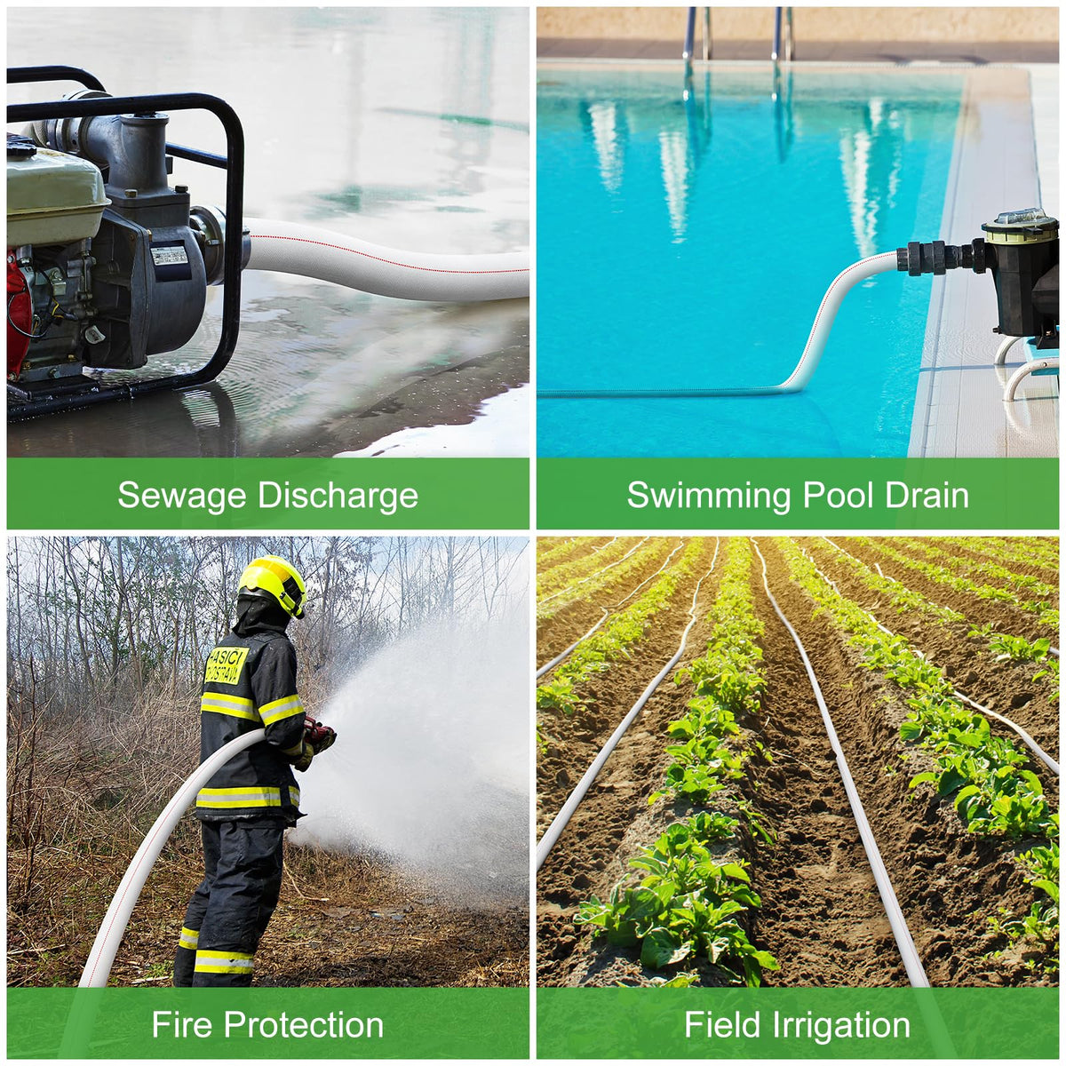 AGHITG non-woven storage bag keeps the hose neatly stored.