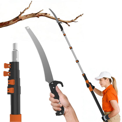AgiiMan 26FT pole saw extended reach for pruning tall branches safely