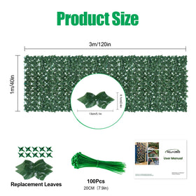 AGJIDSO ivy screen outdoor installation demonstrates quick, tool-free setup.