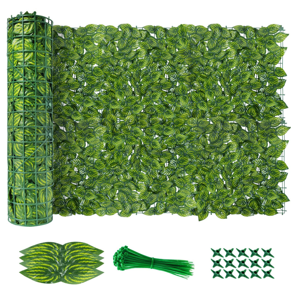 AGJIDSO artificial ivy privacy fence screen no assembly for easy privacy