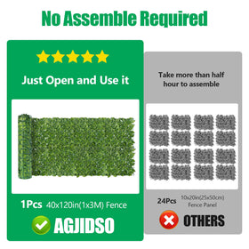 AGJIDSO outdoor ivy fence decor enhances garden aesthetics