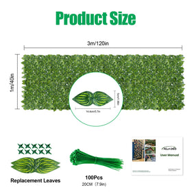 AGJIDSO UV-resistant ivy fence maintains color outdoors