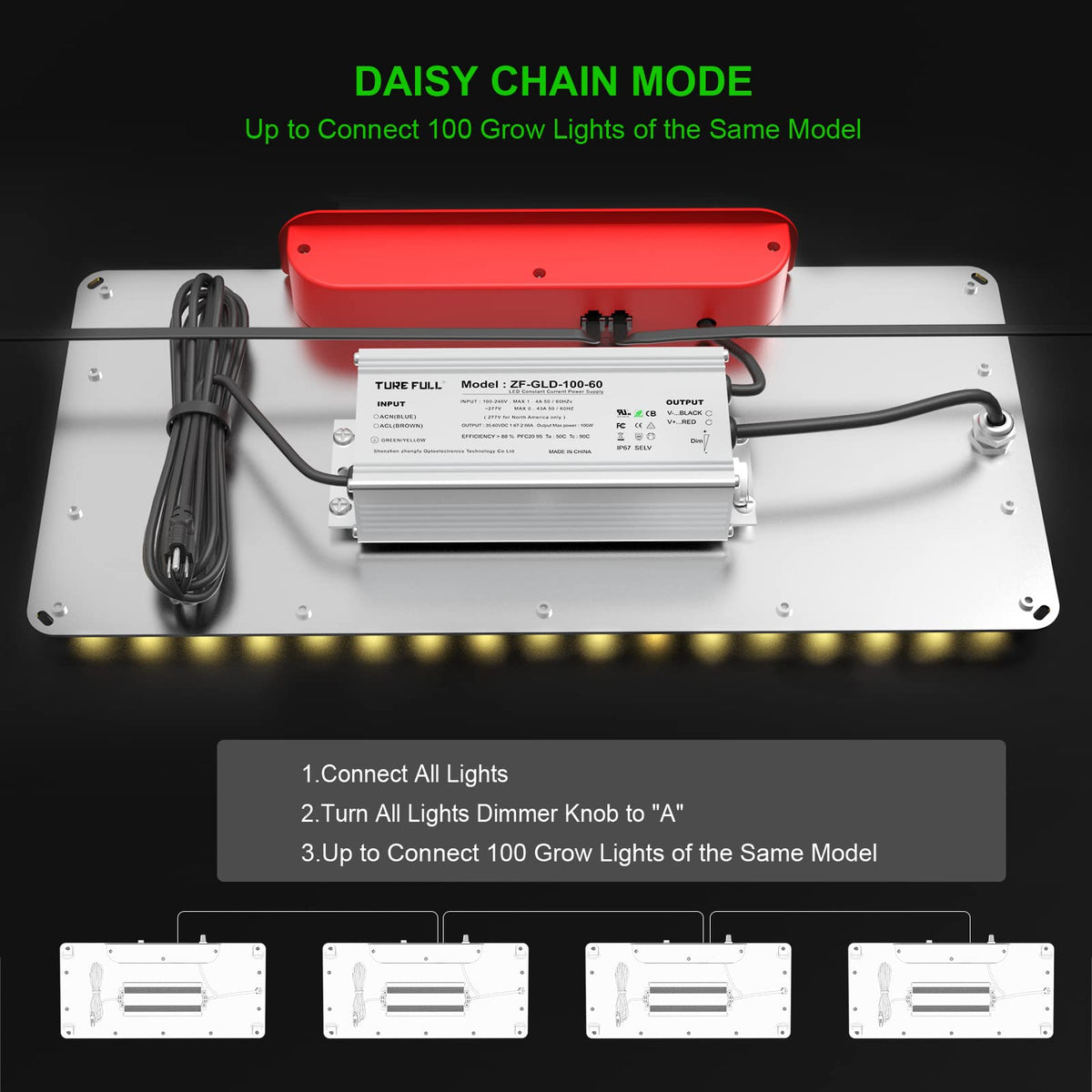 AGLEX K1000 compact design shows space-saving 100W unit ideal for tents