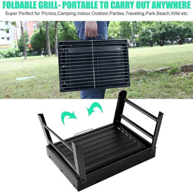 AGM Barbecue Grill packs neatly in its box for trunk storage