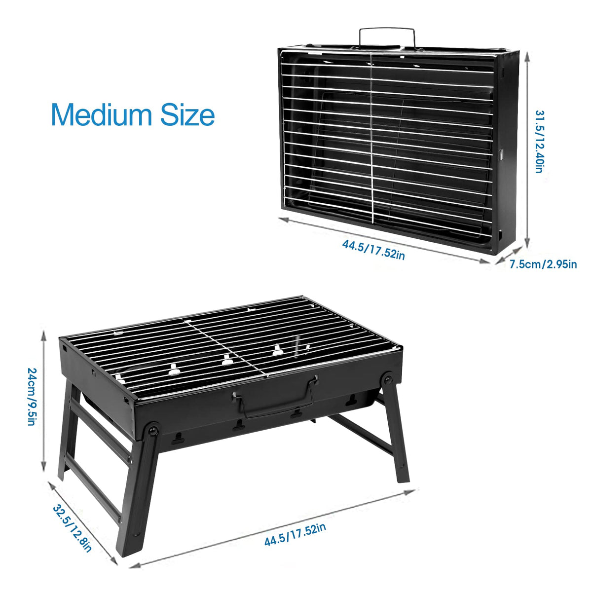 AGM Charcoal Grill removable ash catcher simplifies outdoor cleaning