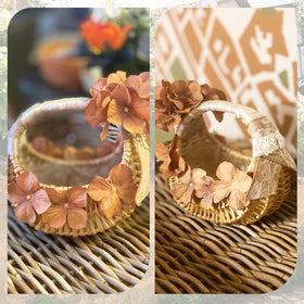 Agolctry mini centerpiece basket for table decor