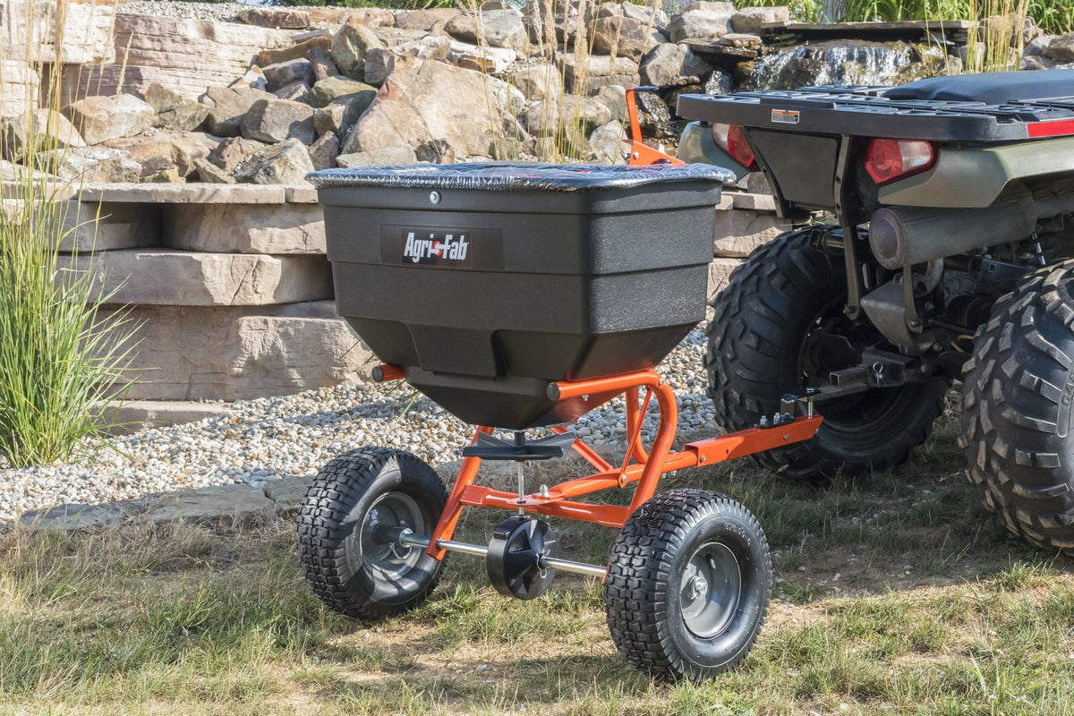 15x6 pneumatic tires ensure stable towing behind ATV