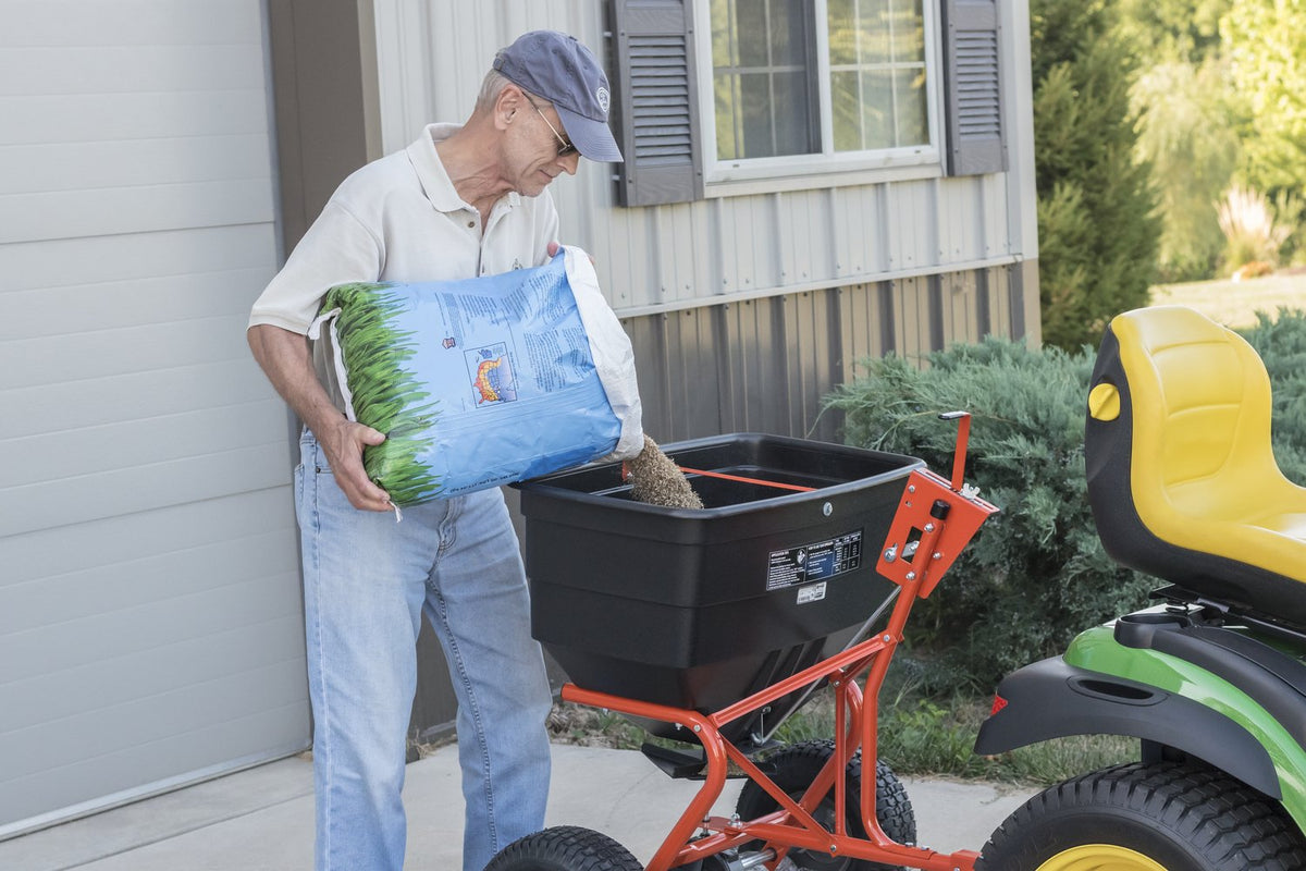 Agri-Fab 185 lb capacity supports large yard jobs