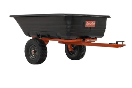 Agri-Fab 45-0552 poly bed dump cart ready for loading and unloading