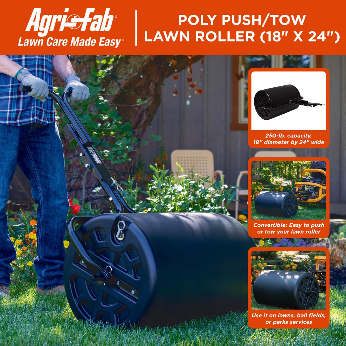Agri-Fab 45-0610 removable plug enables quick filling and drainage