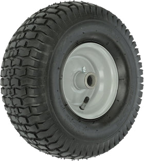 Agri-Fab 42159 wheel side view in gray, built for durable lawn attachment performance.