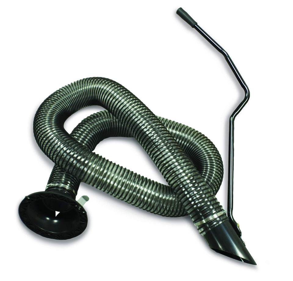 Agri-Fab Remote Hose Kit shows the 10-foot hose for easy reach around shrubs.