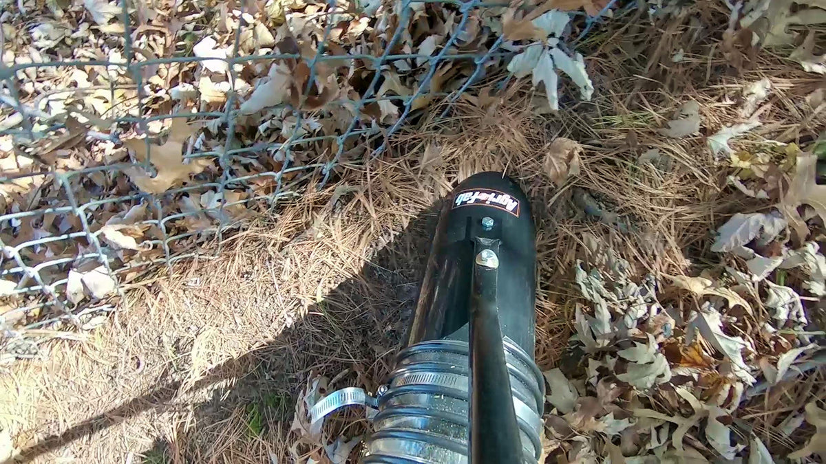 Agri-Fab Remote Hose Kit helps tidy debris around shrubs and beds efficiently.