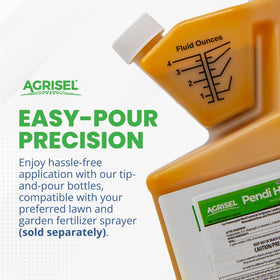 Agrisel Pendi Hydrocap Weed Killer bottle being poured for mixing and application.
