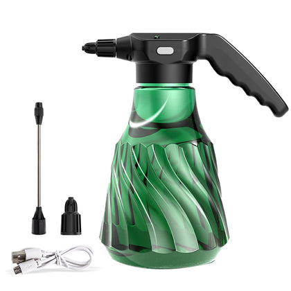 Agrizone large-capacity electric plant mister bottle provides long-lasting indoor mist for lush houseplants.