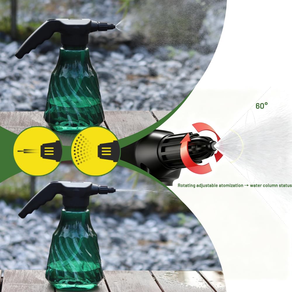 Agrizone rechargeable plant sprayer with adjustable nozzle delivers precise watering.