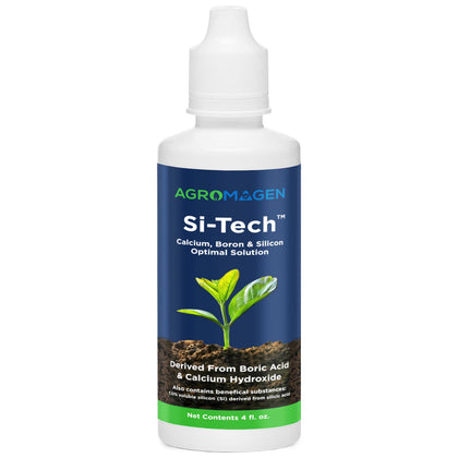 AgroMagen Si-Tech Silica bottle-pour demonstrates immediate bioavailability for faster uptake.