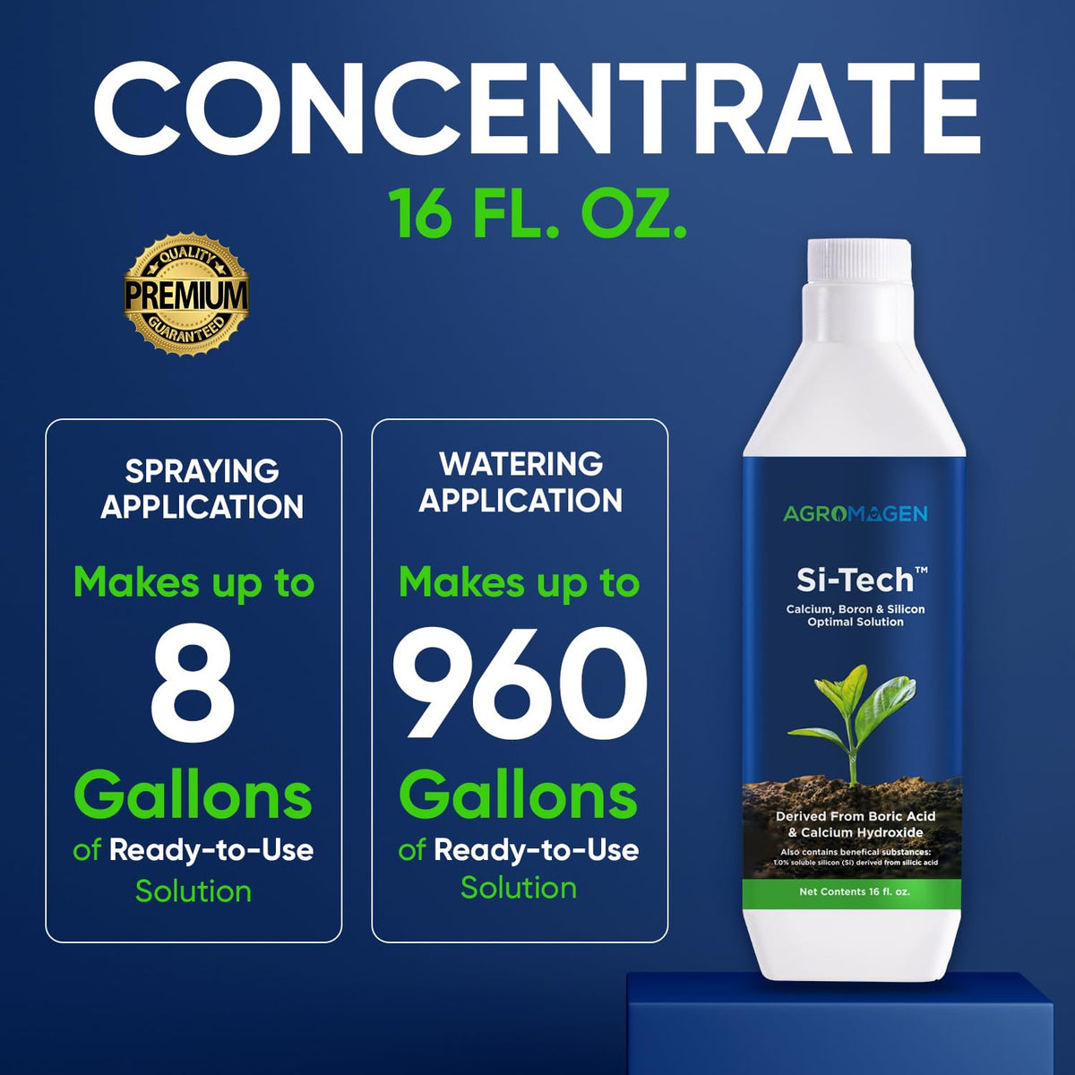 AgroMagen Si-Tech Silica on stems signals stronger growth and sturdier architecture.