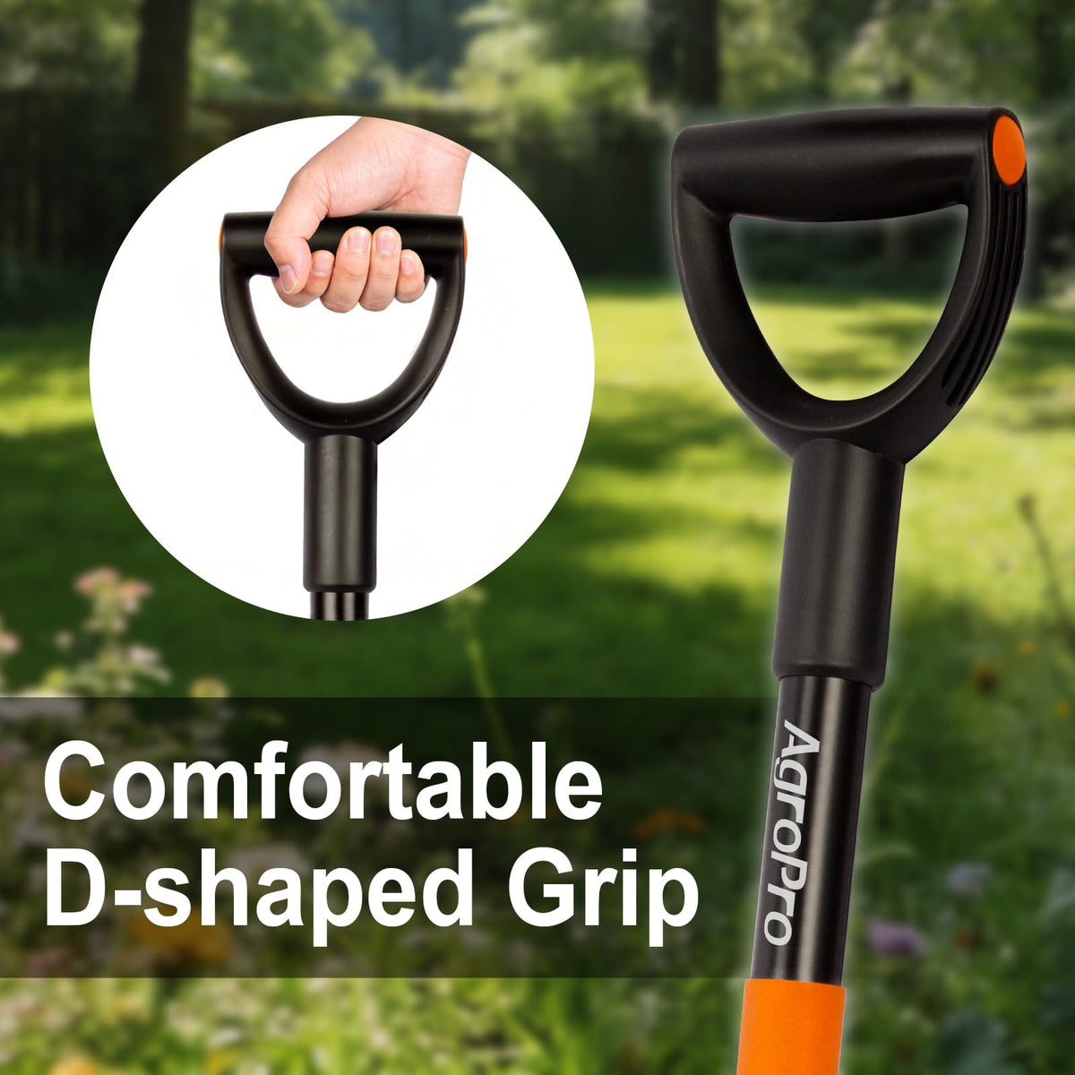 AgroPro shovel 32-inch length balances leverage and control