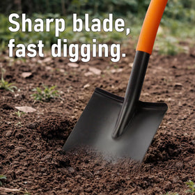 AgroPro shovel ergonomic D-handle reducing hand fatigue