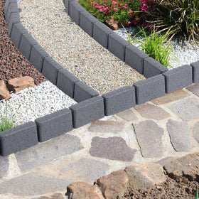 AGTEK 2.75-inch in-ground height for mulch containment and edge definition.