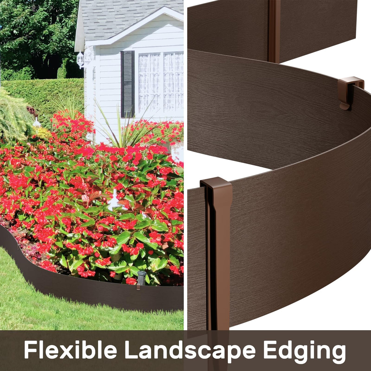 AGTEK 8-inch high border edging detail shows height and profile.