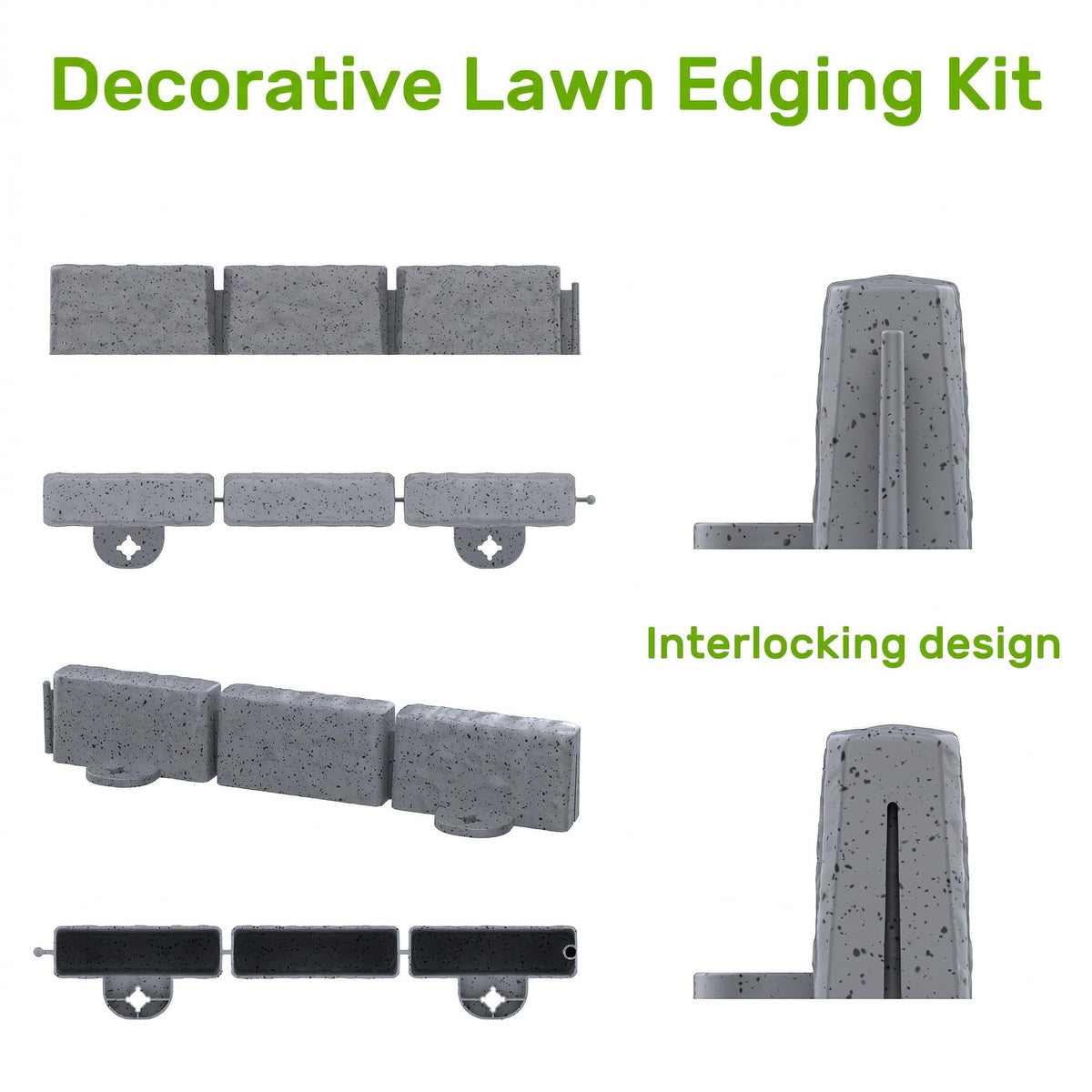 AGTEK grey border delivers durable, low-maintenance yard edging