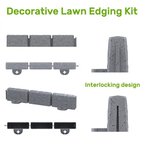 AGTEK grey border delivers durable, low-maintenance yard edging