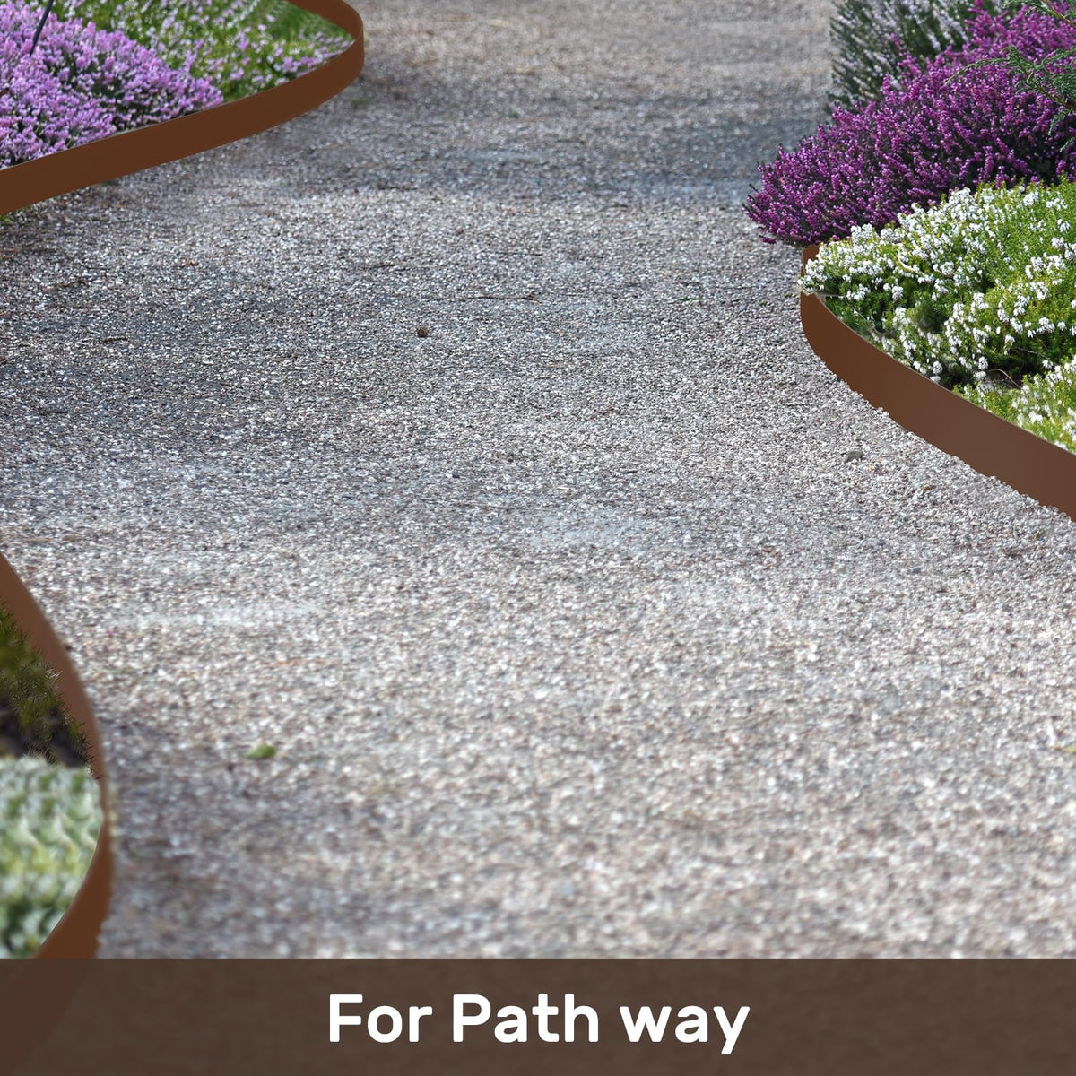 AGTEK Garden Edging 49FT lawn-border closeup highlights sturdy profile.