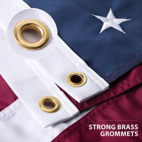 AGUIFLGS embroidered stars flag on sturdy canvas with premium outdoor appeal