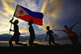 AGUIFLGS outdoor Philippines flag shown on a pole for clear visibility.