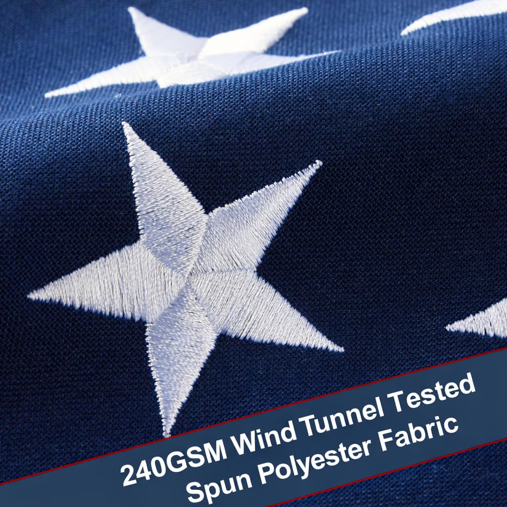 AGUIFLGS sewn stripes finish shows refined, dimensional flag design.